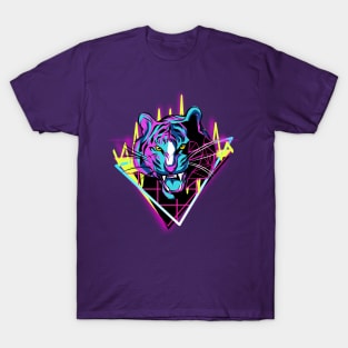 Neon Tiger T-Shirt Design T-Shirt